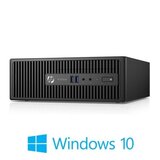 Calculatoare HP ProDesk 400 G3 SFF, Quad Core i5-6500, 16GB DDR4, Win 10 Home